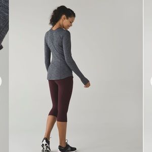 Lululemon 5 Mile Long SleeveDark Slate grey